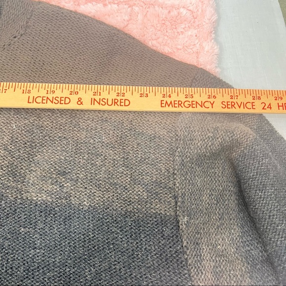 VTG French Connection Men’s Space Dye Knit Sweater 100% Wool XL Outdoor Grunge - Picture 7 of 10